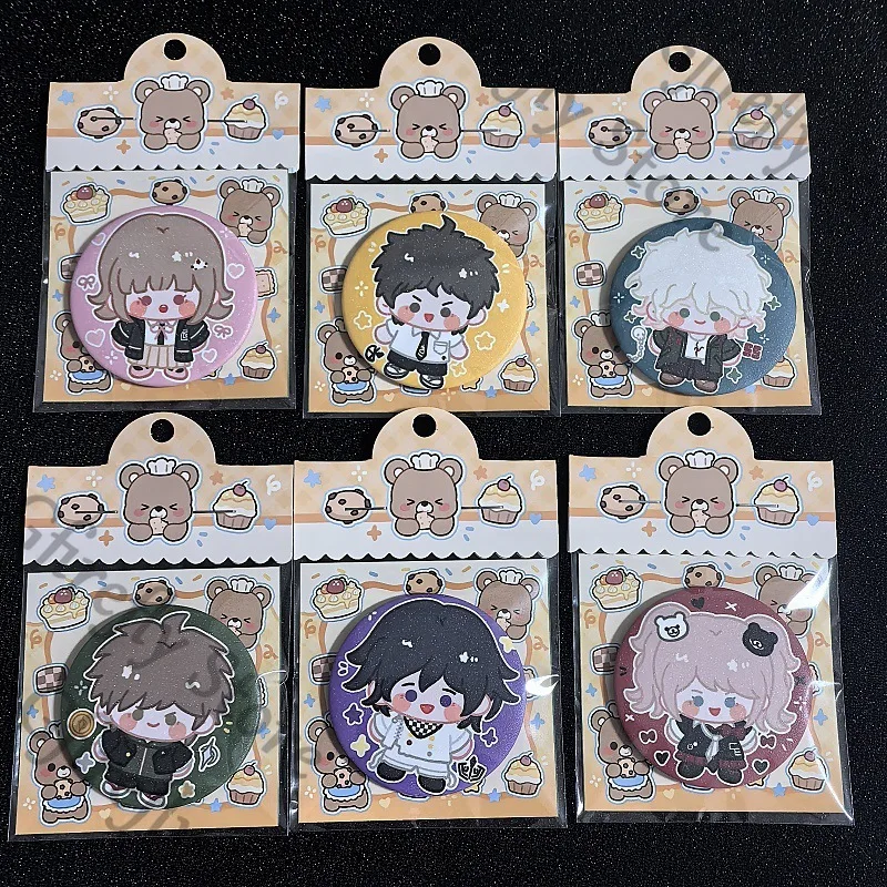 

Danganronpa Kokichi Oma Badge Emblem Breastpin Anime Hinata Hajime kawaii Naegi Makoto Collect Creativity Ornaments Decoration