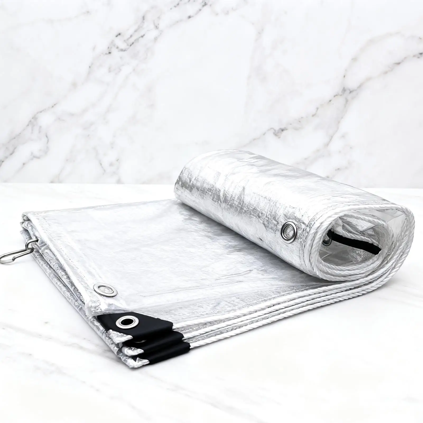 قماش القنب لحظيرة الدجاج غلاف شفاف مع حبال عازلة قماش القنب مقاوم للماء للدواجن في الهواء الطلق حديقة الفناء الخلفي شرفة الحديقة