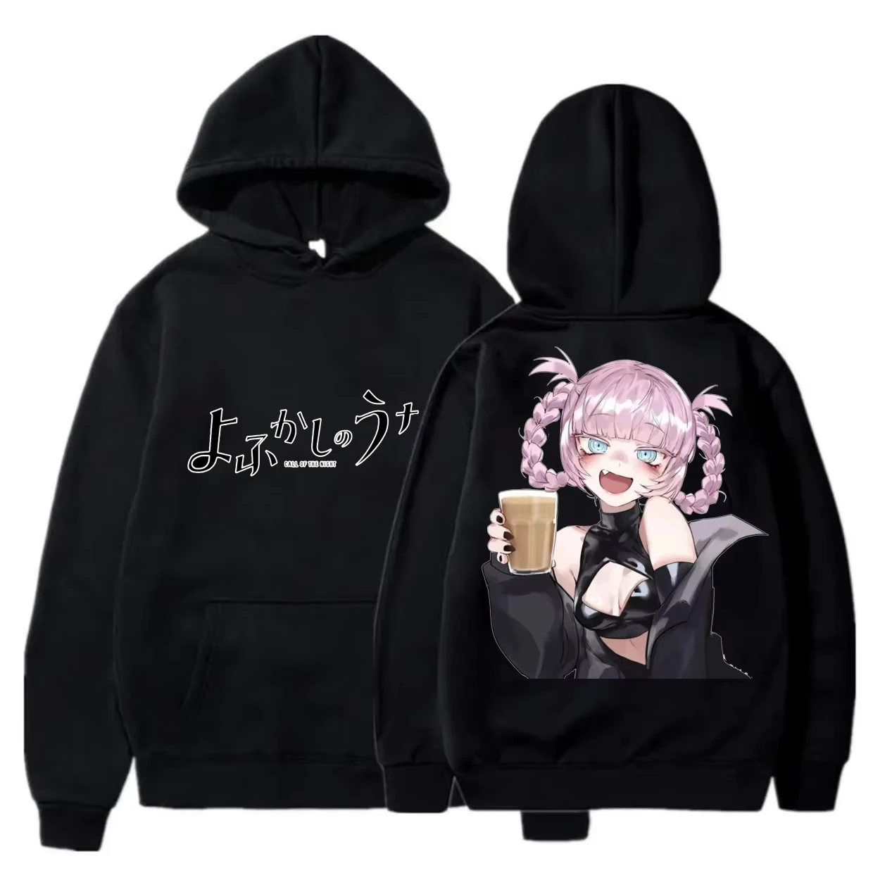 2026 Bestseller Japanischer Anime Call of The Night Nazuna Nanakusa Hoodie Y2K Herren Damen Harajuku Sweatshirt locker, bequem und vielseitig – Detail 3