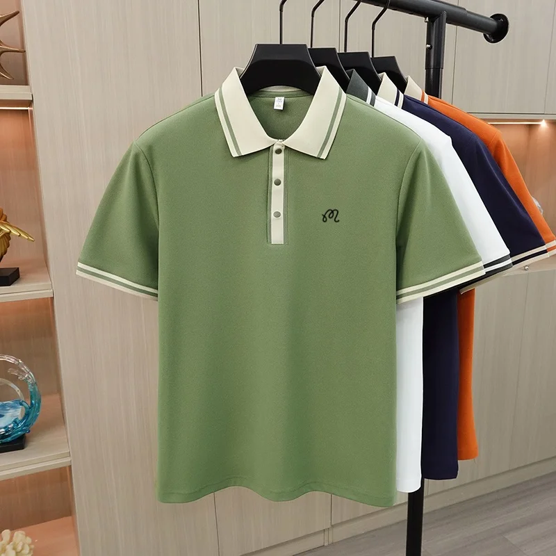 Neues Hochwertiges Herren Marken-Poloshirt Sommer Exquisiter Druck Kurzarm T-Shirt Business Mode Vielseitige Herrenbekleidung – Detail 8