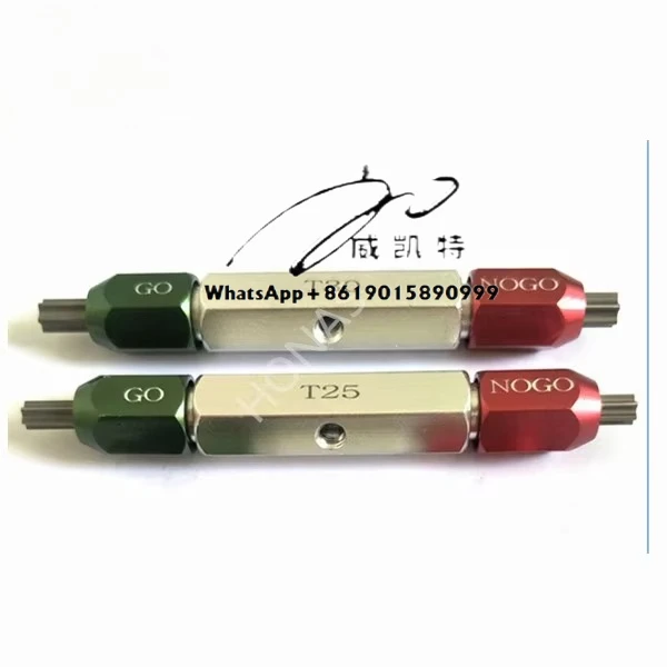عالية الجودة T7-T40 الصلب التعامل مع الذهاب ولا الذهاب موضوع مقاييس ISO10664 توركس حلقة التوصيل مع قياس المسمار للاستخدام المهني