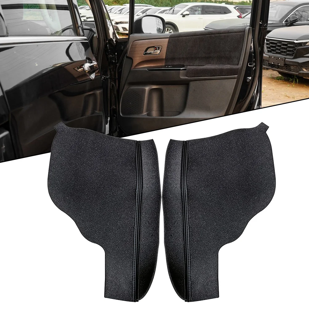 

2pcs Black Vinyl Door Panels Armrest Cover Trim For Honda For Odyssey 2011-16 17 Door Panels Armrest Vinyl Cover Trim