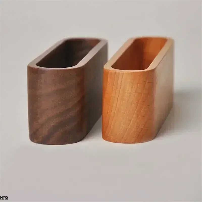 Wooden Business Card Holder Note Holder Display Rack Card Holder Office Supplies Stationery Desktop Accessories Storage Box image 2