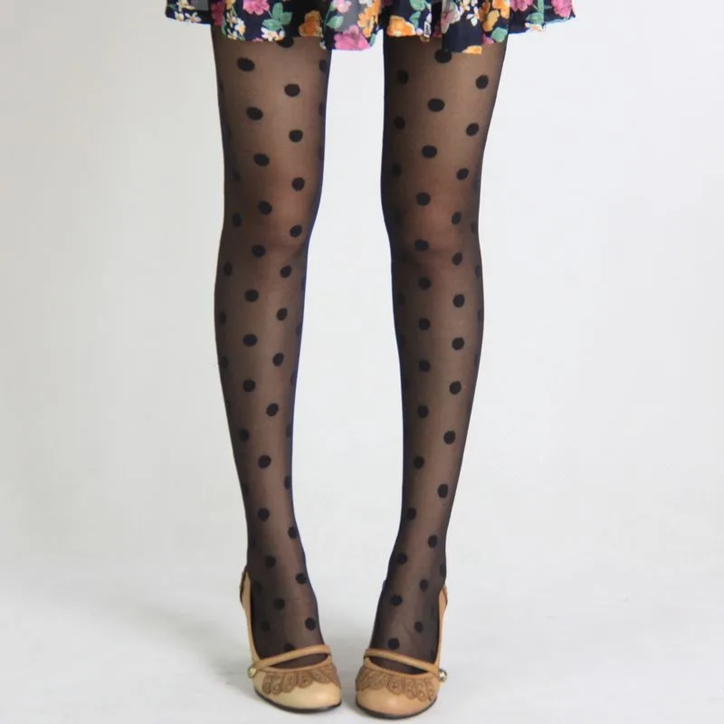1/2 Paar neue Sommerstrümpfe mit Punkten, ultradünn, für Damen, sexy, modische Strumpfhosen, elegante, vielseitige Damenstrümpfe