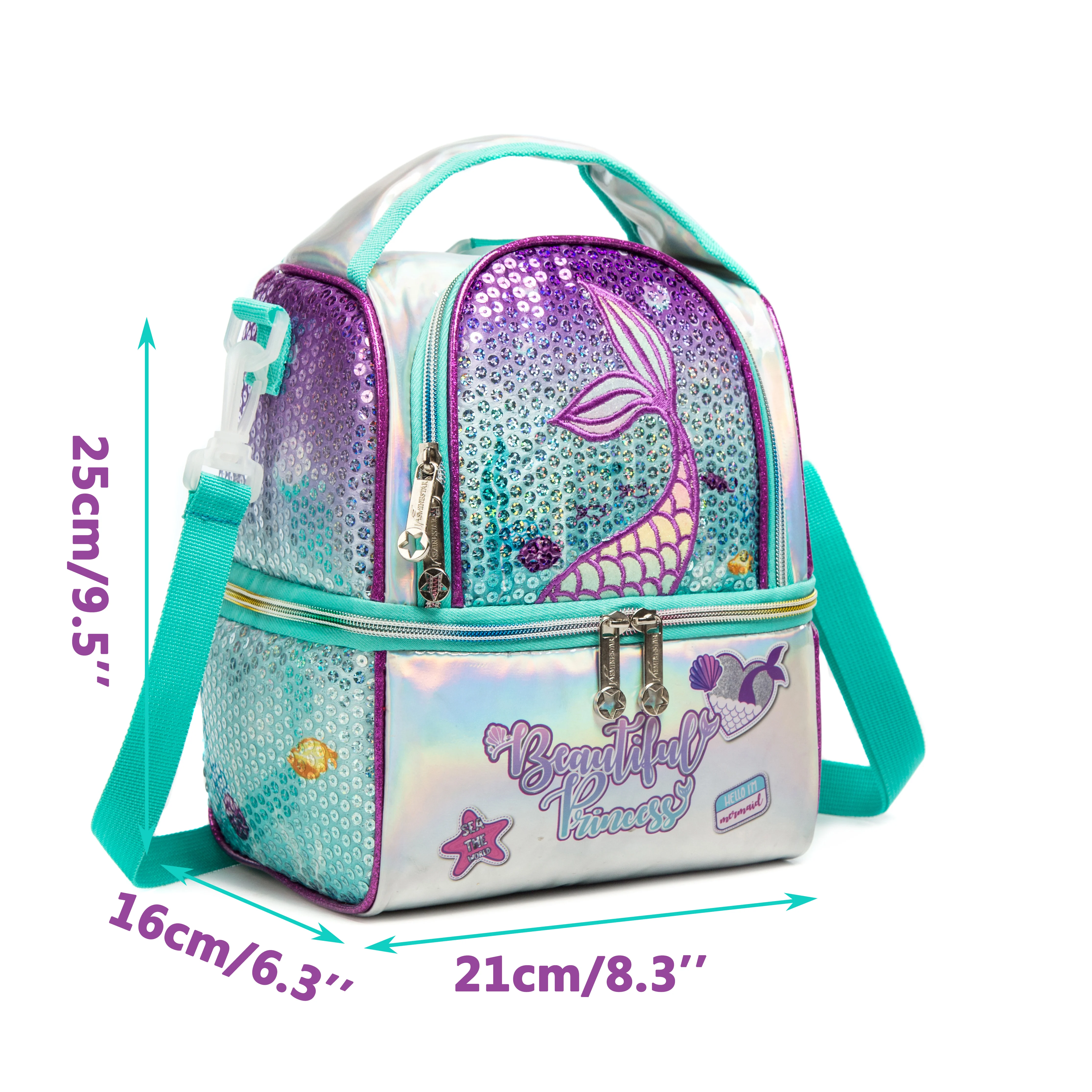 Kids Lunch Bag Insulated Cooler Tote for Boys  Girls School Travel Lunch Box with Adjustable Strap Waterproof Picnic Tote Bag