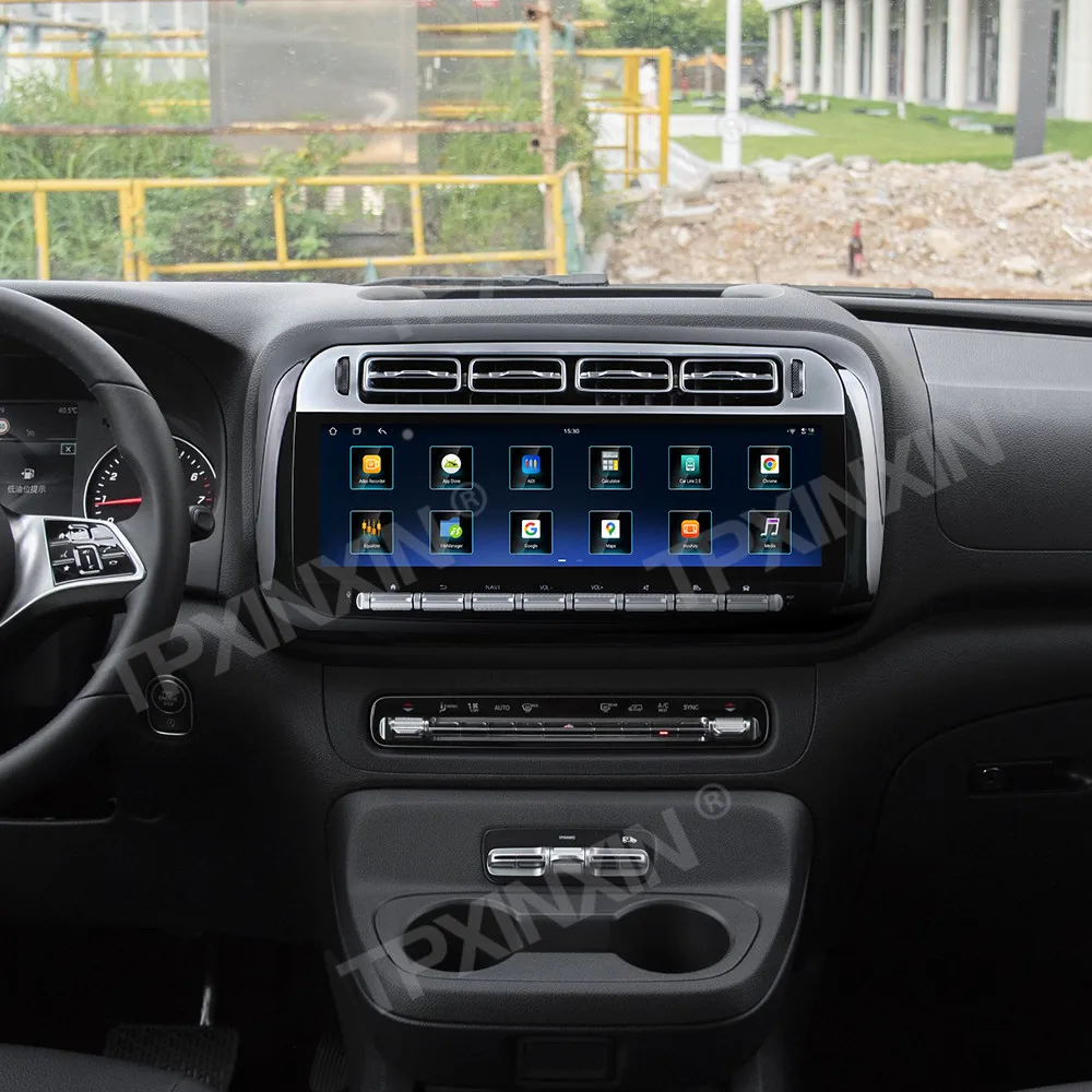 14.9 "أندرويد 15 راديو السيارة لمرسيدس بنز فيتو 2024 2025 سيارة الوسائط المتعددة مشغل فيديو ستيريو السيارات لتحديد المواقع والملاحة أبل Carplay #2