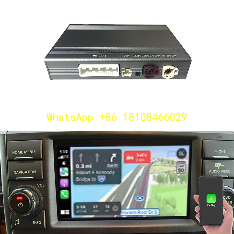 

Denso System Electronics Dual Display Wireless Carplay Android Multimedia Navigation 2009-2012 Range Rover Dashboard