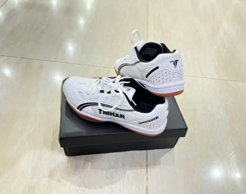 

2025 New Table Tennis Shoes Men's and Women's Styles Black and Blue Badminton Shoes Unisex Sports Trainers High-Quality Athletic