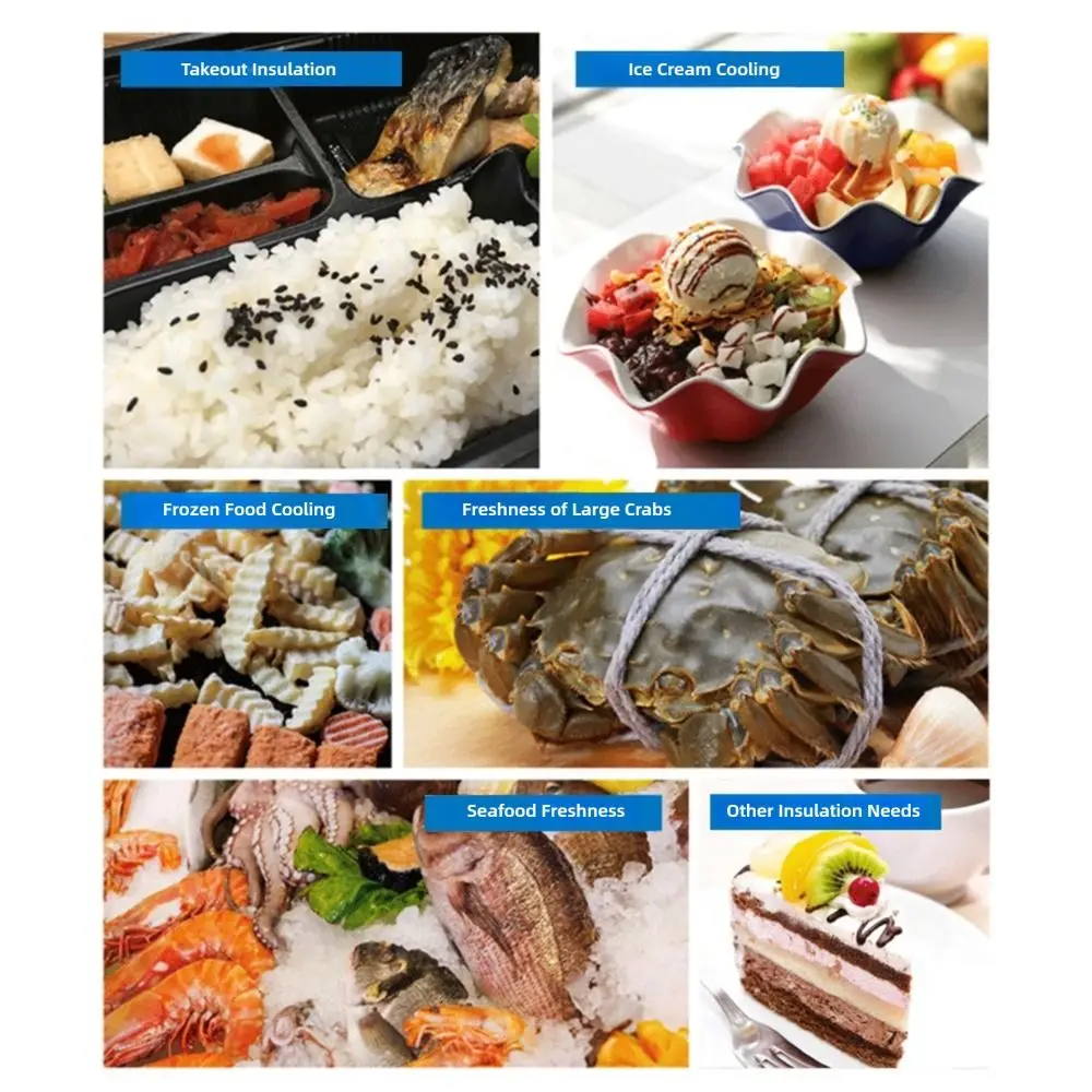 Aluminum Foil Aluminum Foil Insulation Bag Insulation Layer With Handle Fresh-keeping Bags Heat Preservation