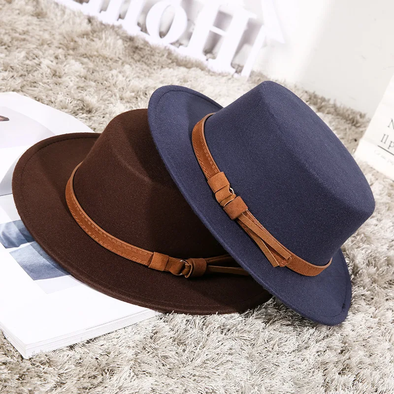 Men Small Fedora Hat For Young Middle Elderly, Autumn Winter Warm Outdoor British Jazz Cap