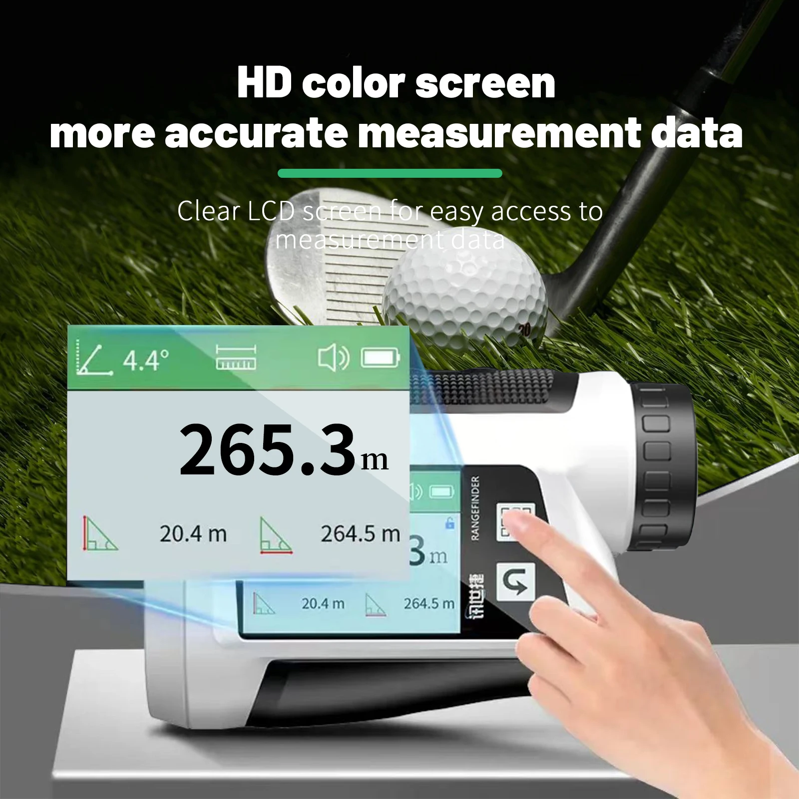 Telescopio monoculare con telemetro Laser da 600M - 1500M per misuratore di distanza del telemetro da caccia al Golf con blocco della bandiera di