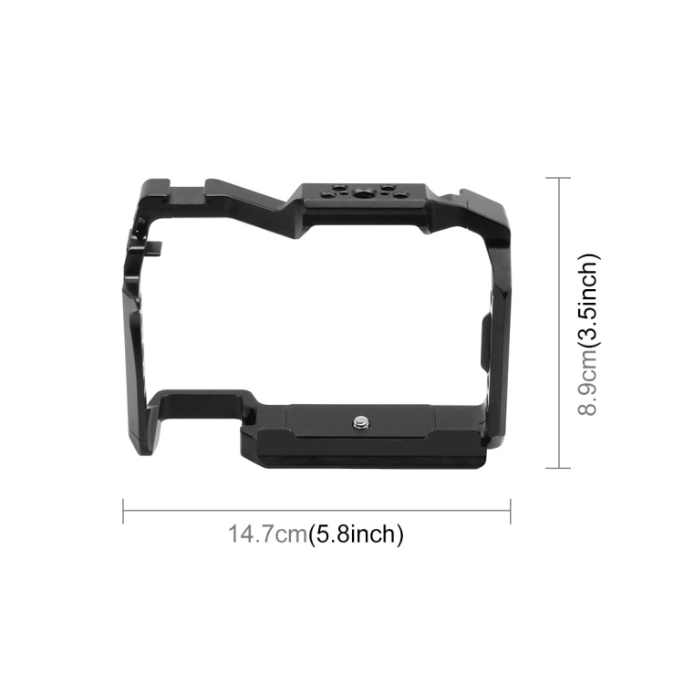PULUZ for DC-S5 II / DC-S5 IIX Metal Cage Aluminum Alloy Cage Kit 1/4 Screw Holes