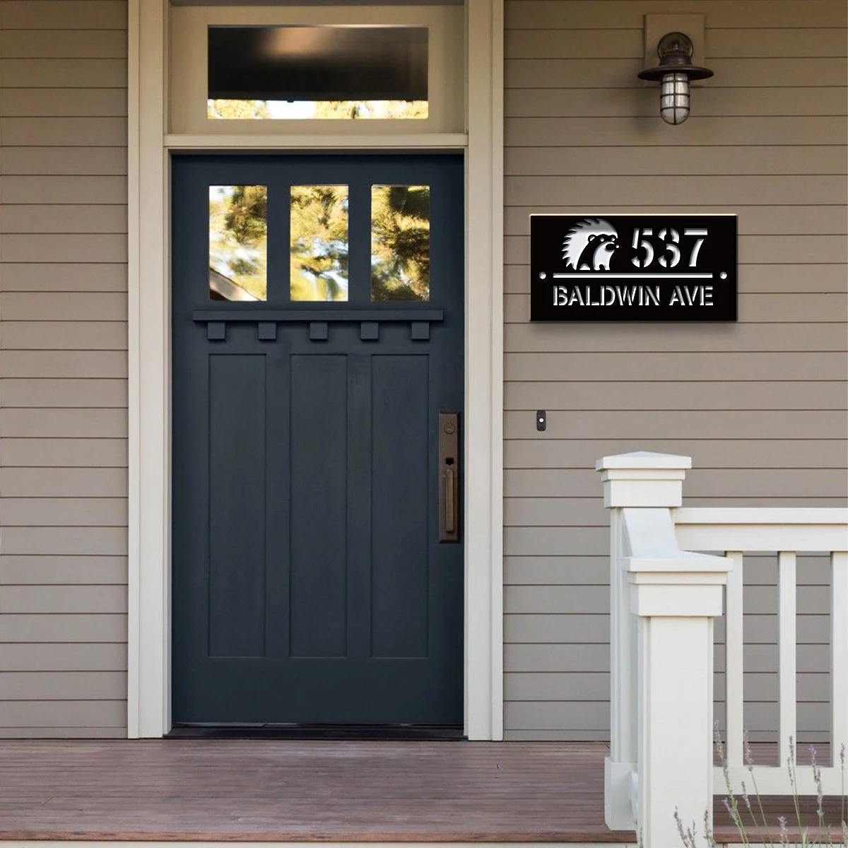 1Pc Custom mountain range Number&Text Acrylic House Number Door Street Sign Plaque,Home Room Garden Decor,Birthday Wedding Gift
