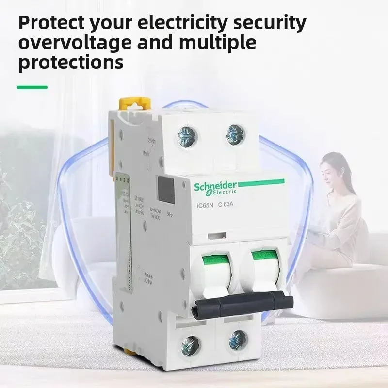 شنايدر MCB مفتاح الهواء iC65N 1/2/3/4P قطاع دارة مصغر C/D منحنى المنزلية 2/3/10/16/20/32/40/50/60/63a مفتاح الهواء التيار المتناوب #6
