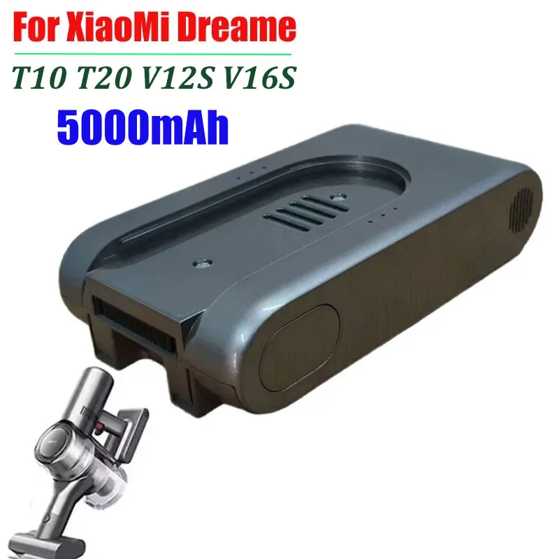 

Original 25.2V 5000mAh Rechargeable Lithium-Ion Battery Pack for Xiaomi Mijia Dreame T10 T20 V12S V16S Wireless Vacuum Cleaner