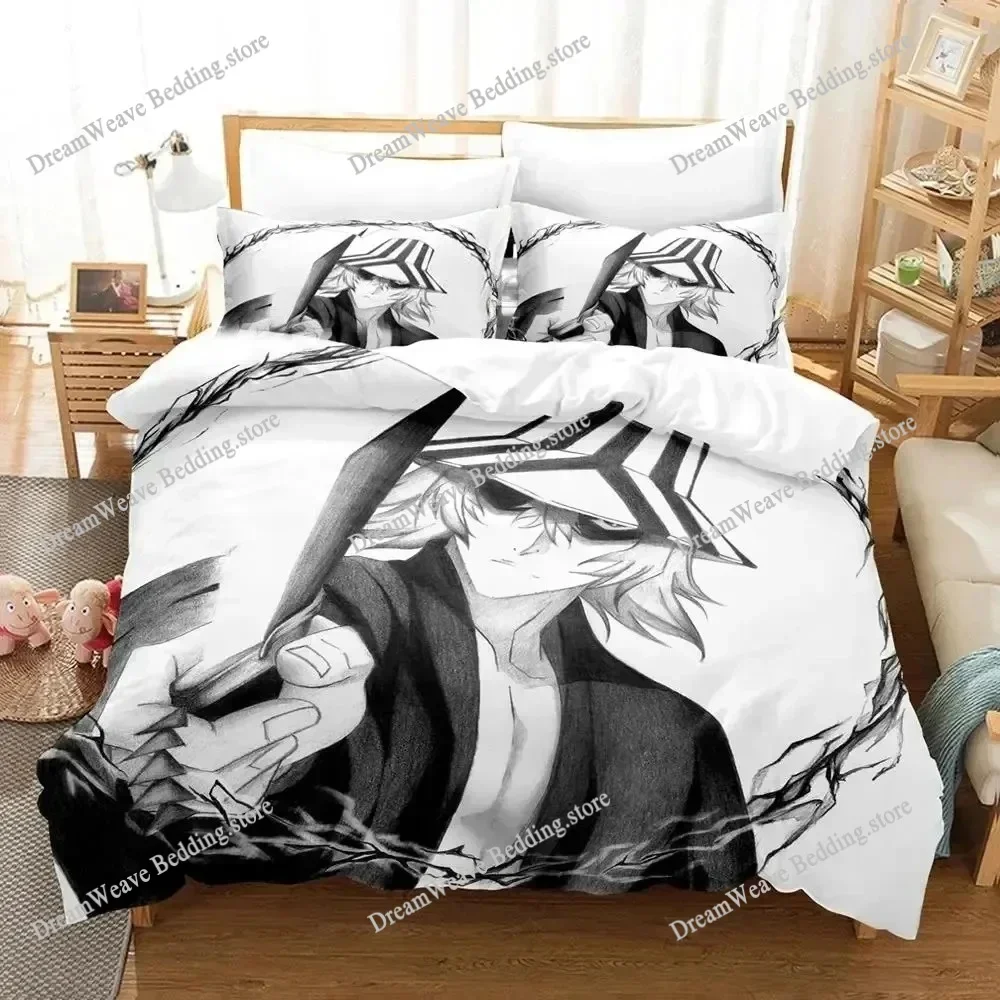 

3D Printed Anime Bleach Urahara Kisuke Bedding Set Duvet Cover Bedroom Comforter Single Twin King Size Quilt Cover Home Textiles