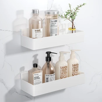 Białe plastikowe magnetyczne półki kuchenne Przyprawy Słoiki do przechowywania Stojaki do lodówki Wielofunkcyjny organizer Akcesoria do kąpieli w domu