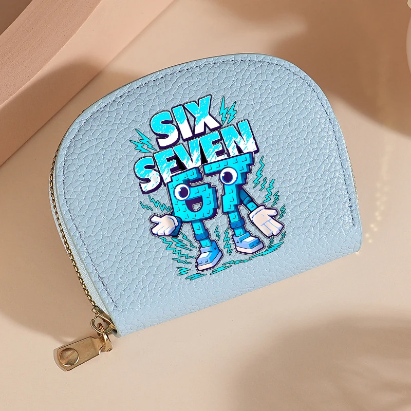 

Кошельки-игрушки Steal A Brainrot Game 67 Six Seven: Мультяшные складные картхолдеры с несколькими отделениями для карт, короткие кошельки для монет для мальчиков и девочек