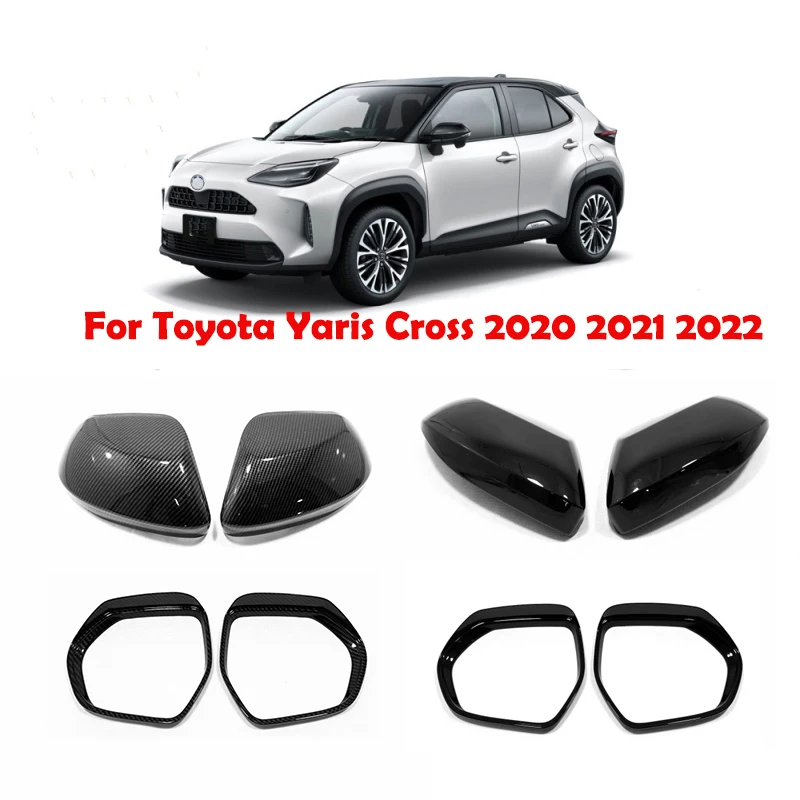 

For Toyota Yaris Cross 2020 2021 2022 ABSSide Door Rear View Rearview Mirror Rearview Mirror Rain Shade Rainproof Blades Cover