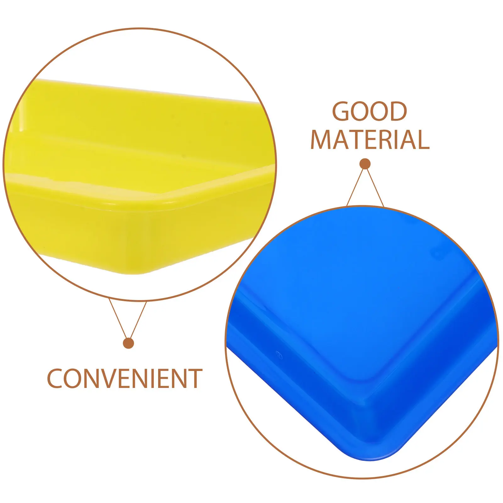 4Pcs Vibrant Plastic Storage Tray Set for Kindergarten Teachers Sorting Stationery Art Materials Portable Compact Trays for