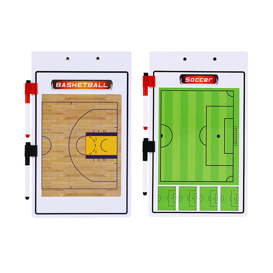 Soccer l Basketball PVC Tactical Board Coach Portable Tactical Explanation Match Command Board Coaching Board