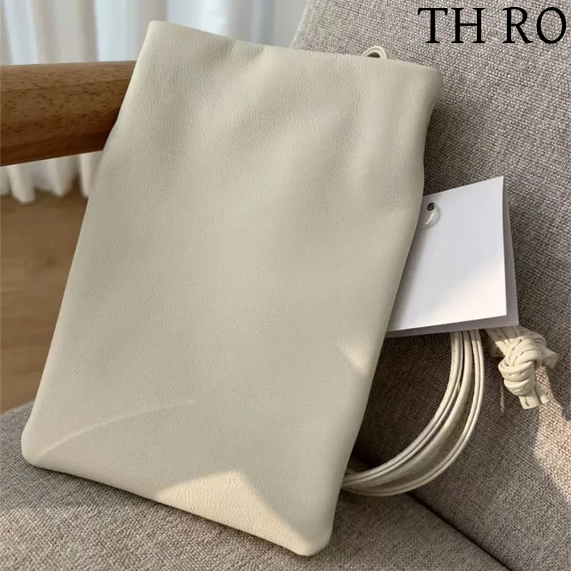 TH RO Women's Fashion Soft Sheepskin Versatile Magnetic Snap Phone Bag Zero Wallet Genuine Leather Shoulder Bag Diagonal Straddl