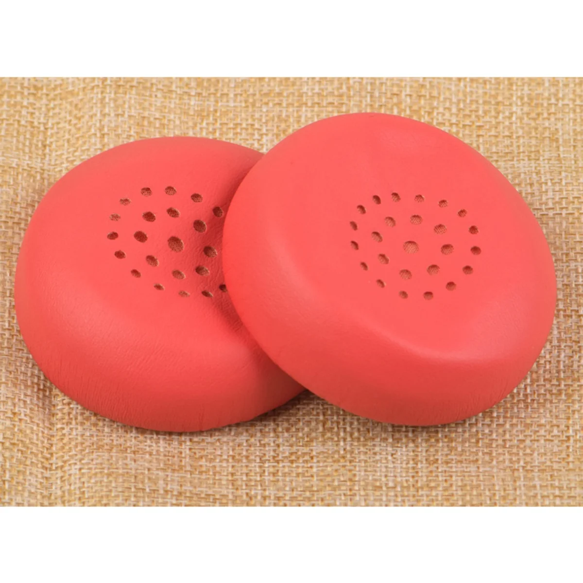 แผ่นรองหูโฟม1คู่แผ่นรองหูฟังหนังสำหรับหูฟัง Sony WH-CH400 (สีฟ้า)