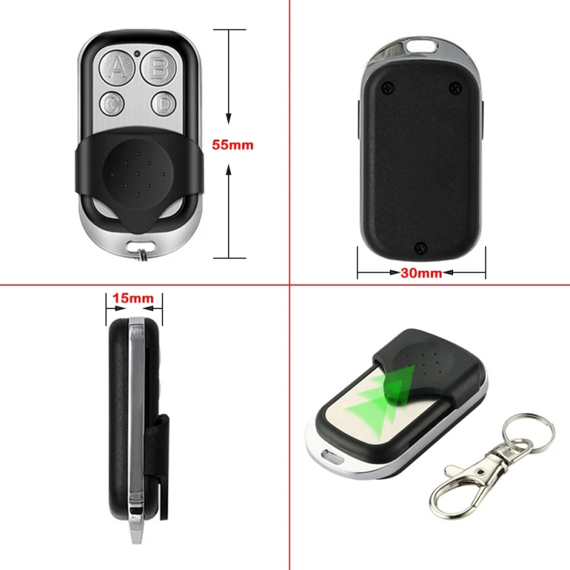 100% Clone SEAV BE HAPPY S1 S2 S3 SMART S2 S4 Garage Door Remote Control 433.92MHz Fixed Code