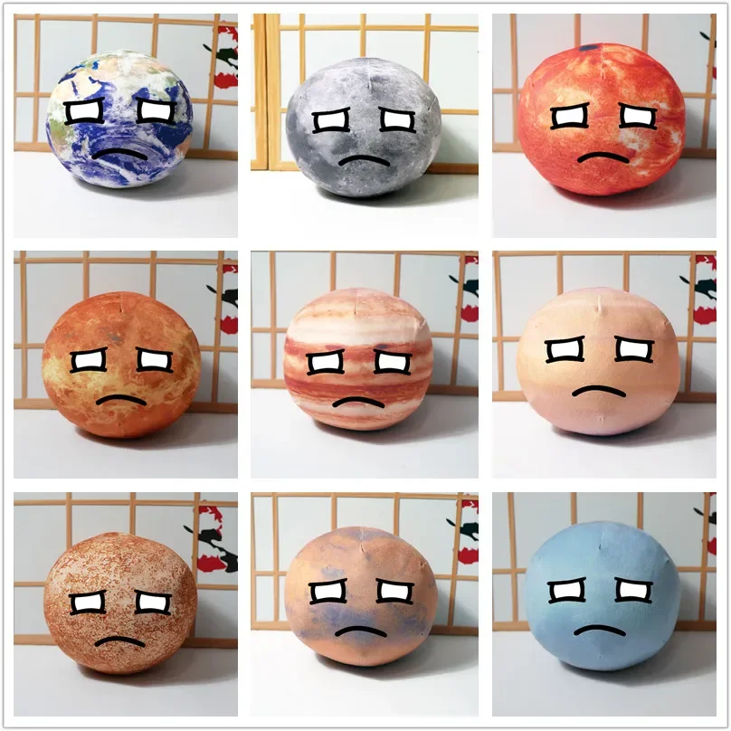 Countryballs Peluche Portachiavi Bambola Terra Luna Marte Venere Sole Giove Mercurio Urano Palla Polonia Palla Farcito Ciondolo Giocattolo Regalo