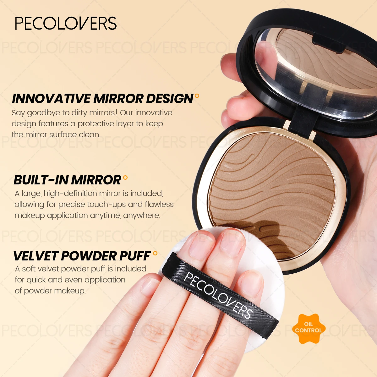 1PC Droge Concealer Matte Poeder, Set Make-up, Controle Olie, Duurzaam, Onzichtbare Poriën, Houd de huid in een natuurlijke en verfrissende staat