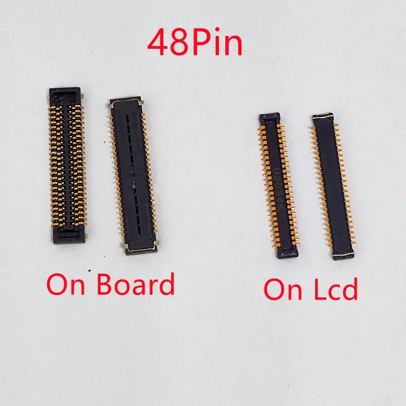 5-20Pcs LCD Display Screen Flex FPC Connector 48Pin For Samsung Galaxy A02 A12 A13 M12 A32 5g USB Charger Charging Board Contact