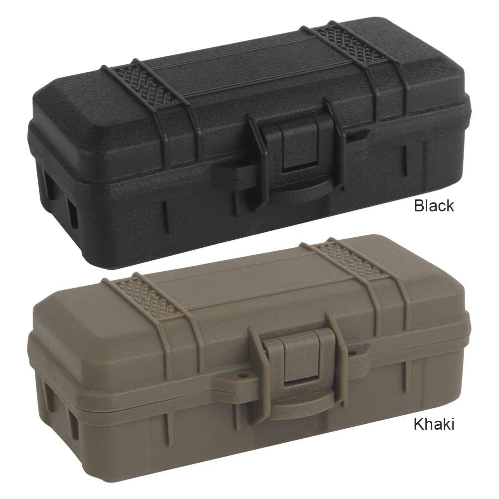 Outdoor Survival Tool Case with Sponge Sealed Shock Absorption Box Dustproof Safety Protective Tool Case for Instrument Gear