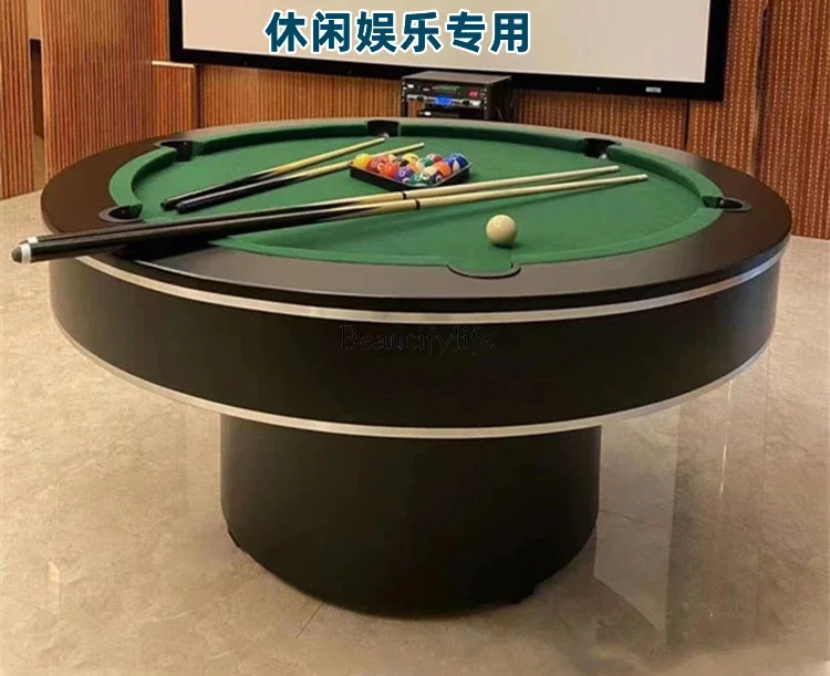 round Pool Table Home Company Bar KTV Two-in-One Leisure and Entertainment Practice Commercial Use