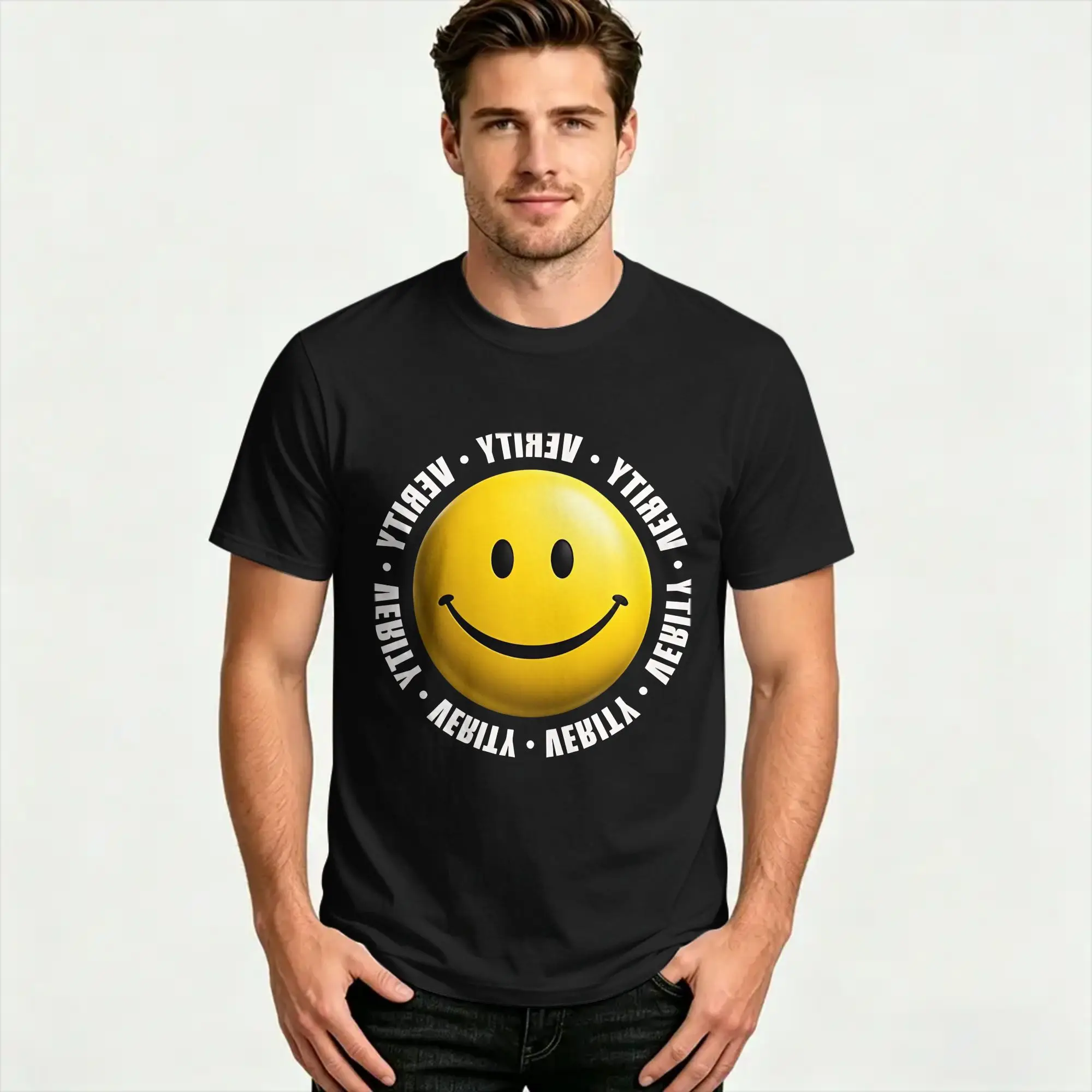 Vintage T-Shirt Verity Horror  100% Cotton T Shirts  Hippie Tshirt for Male Beach Aesthetic Print Short Sleeve Top Tees