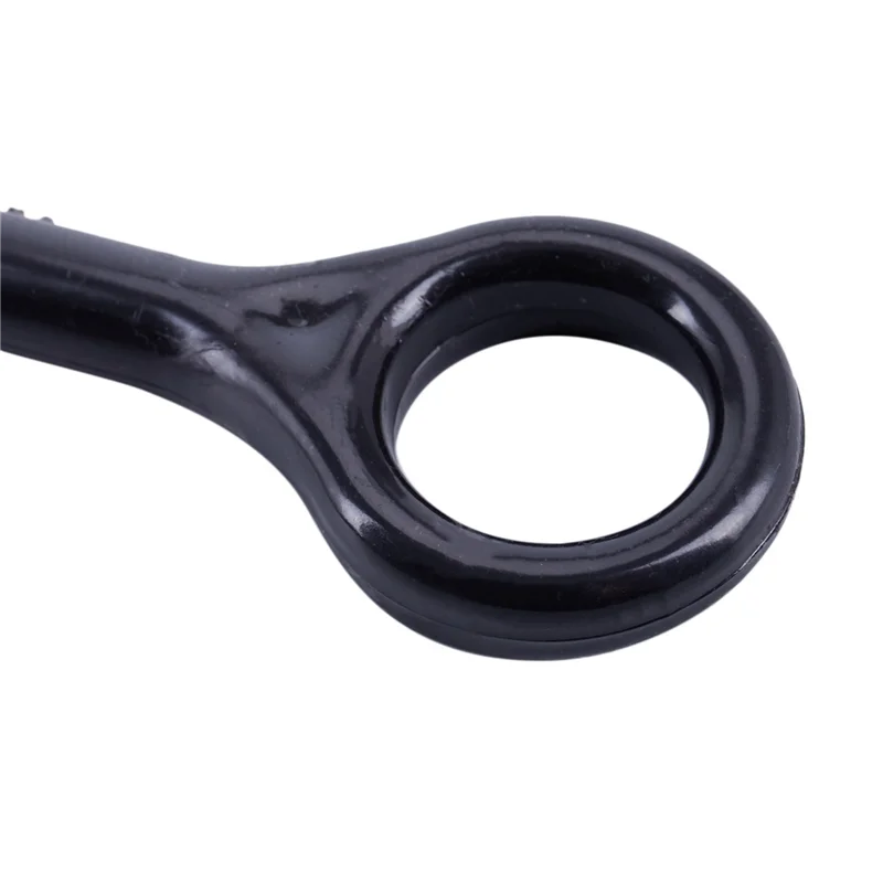 AS96-5 Calzador de plástico con mango extra largo de 18,5 pulgadas, calzador flexible, fácil y resistente, ayuda antideslizante, 1 color negro