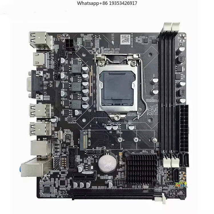 Nueva placa base de escritorio H61 con zócalo 1155 y DDR3, compatible con procesadores de doble núcleo/cuádruple núcleo I3, I5 y otros CPU superiores a B75.
