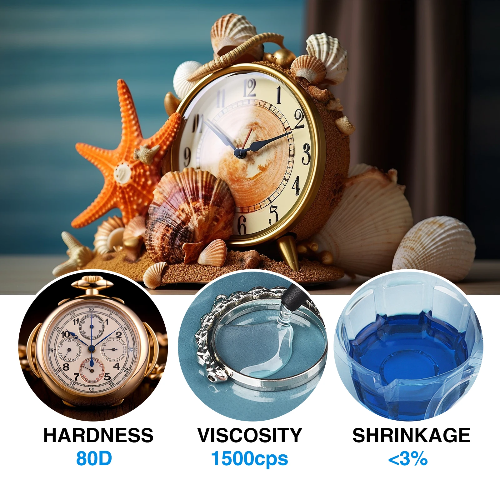 50-250 جرام واضح الأشعة فوق البنفسجية الراتنج الغراء كريستال الأشعة فوق البنفسجية علاج الأشعة فوق البنفسجية راتنجات الايبوكسي للحرف اليدوية DIY بها بنفسك صنع المجوهرات الملحقات