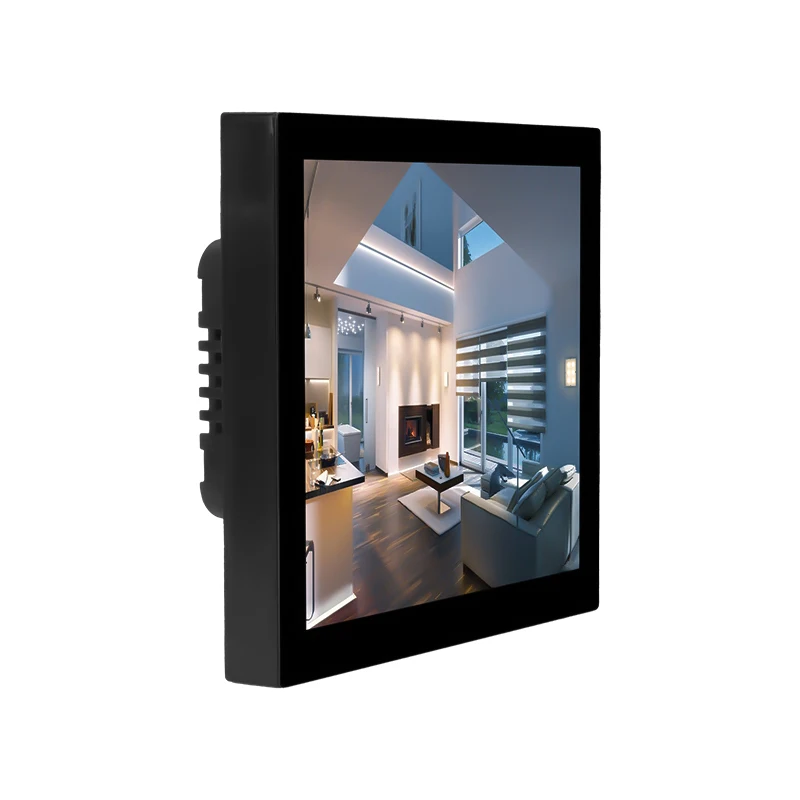 4 Inch Ips Smart Switch Flush Mount Android 2Gb 32Gb Wifi Ble Poe Hmi Control Touch Display Binnenmonitor