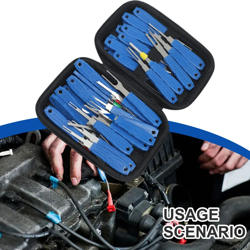 41pcs Terminal Removal Tool Kit Electrical Pin Extractor Depinning Set For Car Auto Motorcycle Appliance Wiring Harness Conne