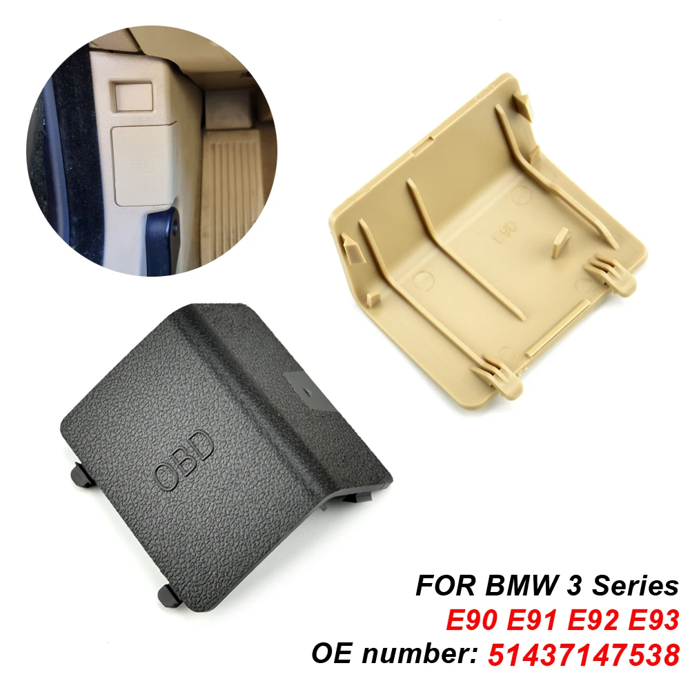 For BMW E90 E91 E92 E93 3 51437147538 Diagnostic Plug Cover OBD Black LHD Panel Decorative Cover