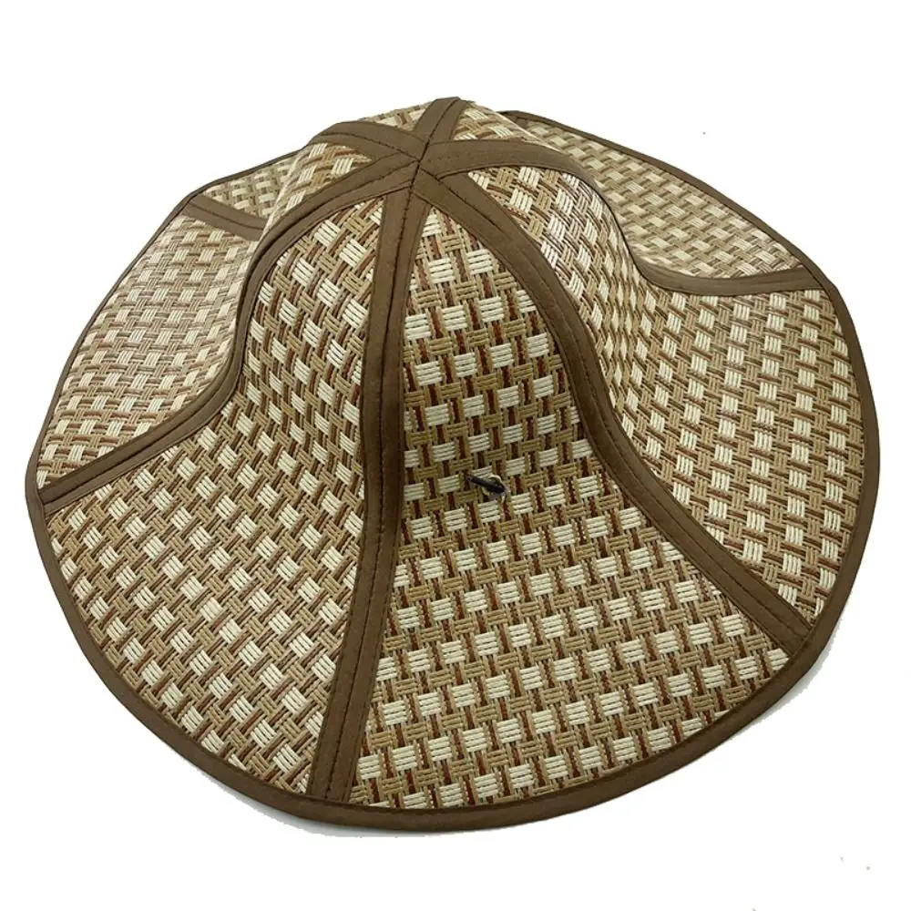 Portable Straw Foldable Straw Hat Anti-ultraviolet Sunscreen Sunshade Hats Foldable Wide Brim Women Cap Women