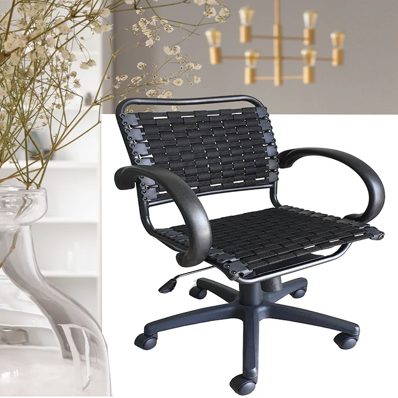 Bungee Arm Office Chair With Black Coating  On-Site