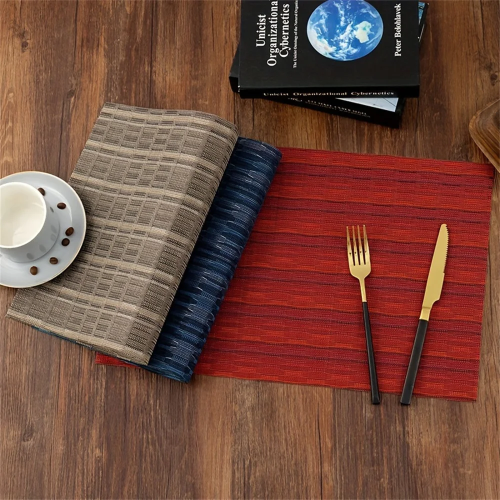 Washable PVC Placemat, Non-Slip Placemats, Heat Resistant Place Mats For Home