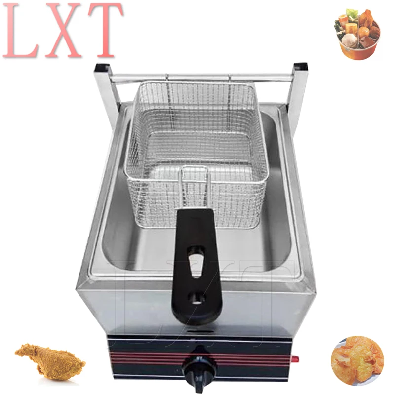 

Commercial Gas Fryer Energy Saving Single Pot Double Pot Deep Fryer Stainless Steel French Fries Frying Machine