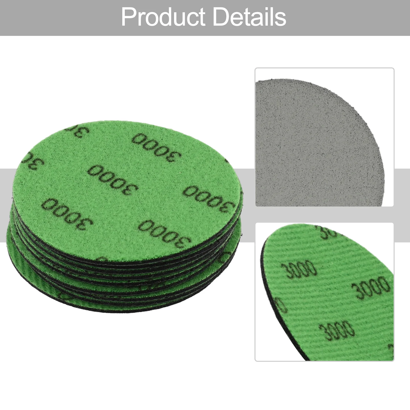 For Automotive Repairs 3 Inch Sanding Disc Sponge Sand Disc Automotive Polishing Abrasive Disc Clearcoat Sanding