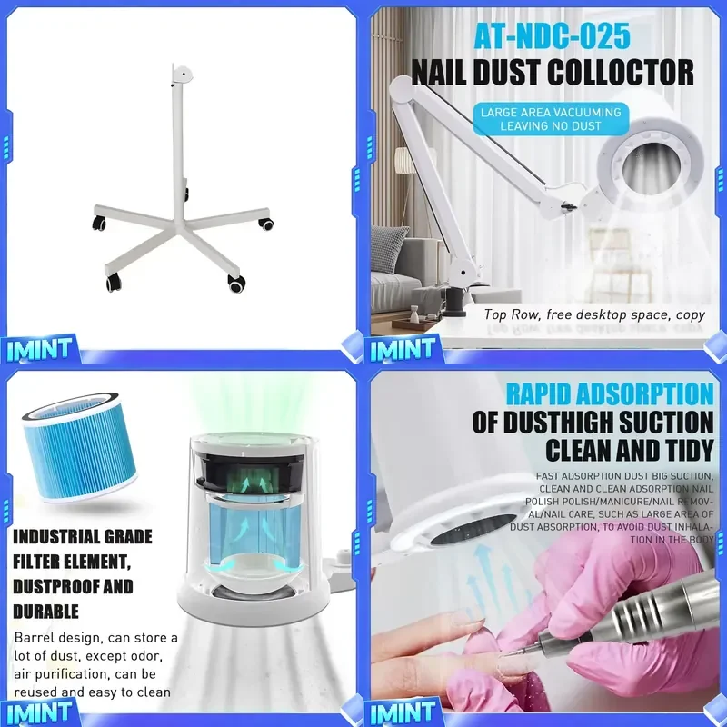 A 2025 50% OFF AT-NDC-025 RU Nails Dust Collector Pedestals Nail Dust Collector Slim