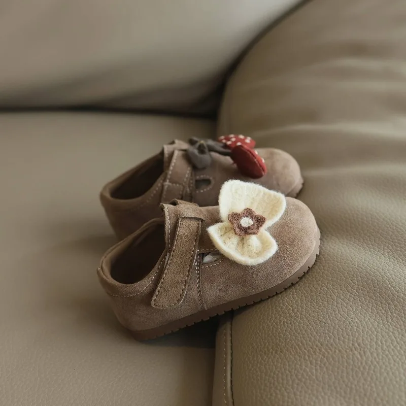 

2026 Autumn New Infant Girl Prewalker Princess Single Leather Shoes Cute Toddler Shoes