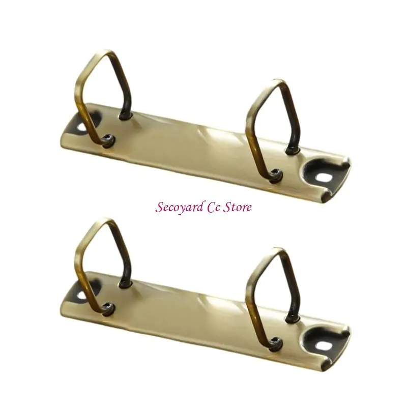 N3UC Metal Binding Clip Two Hole Metal Binding Rings For Paper Documents Organization