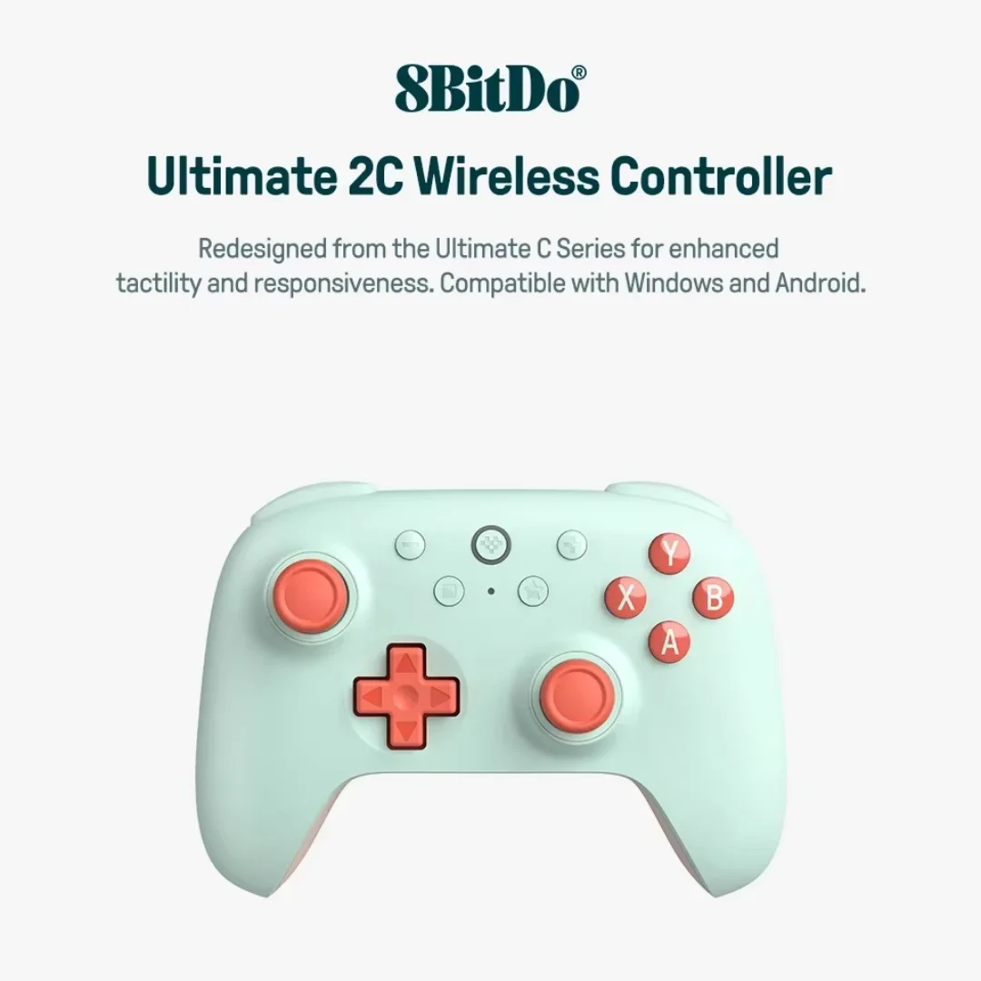 8BitDo Ultimate 2C Wireless Controller for Windows PC and Android, with 1000 Hz Polling Rate, Hall Effect Joysticks and Triggers