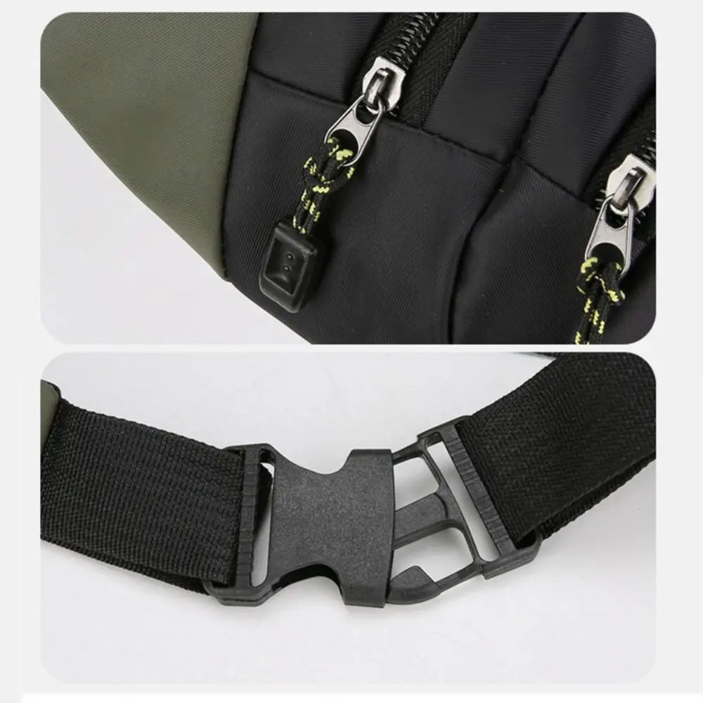 New Oxford Men Waist Bag Anti-theft Multi-layer Sports Mobile Phone Bag Business Cashier Wallet Large Capacity Chest Bag